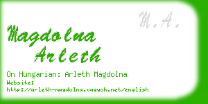 magdolna arleth business card